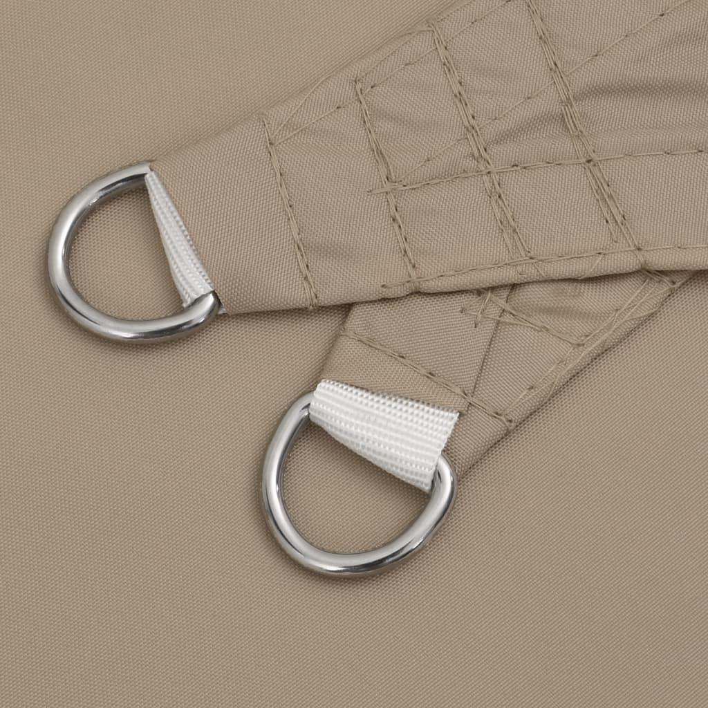 vidaXL Πανί Σκίασης Τρίγωνο Taupe 4 x 5 x 6,4 μ. από Ύφασμα Oxford