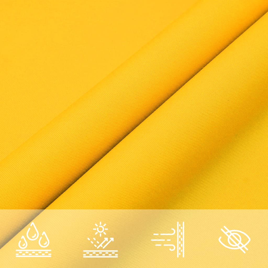 vidaXL Πανί Σκίασης Τρίγωνο Κίτρινο 6 x 6 x 6 μ. από Ύφασμα Oxford