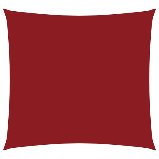 vidaXL Πανί Σκίασης Τετράγωνο Κόκκινο 3,6 x 3,6 μ. από Ύφασμα Oxford