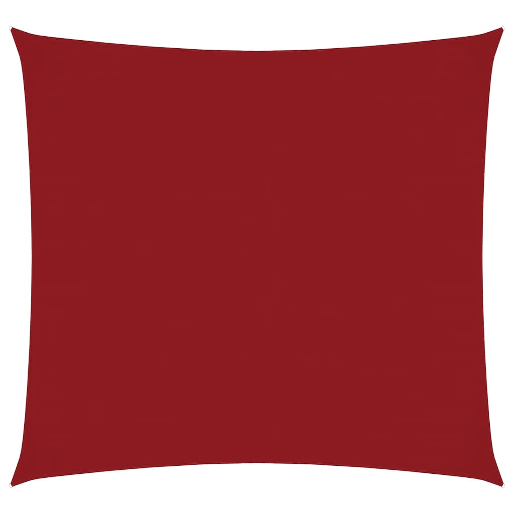 vidaXL Πανί Σκίασης Τετράγωνο Κόκκινο 4 x 4 μ. από Ύφασμα Oxford