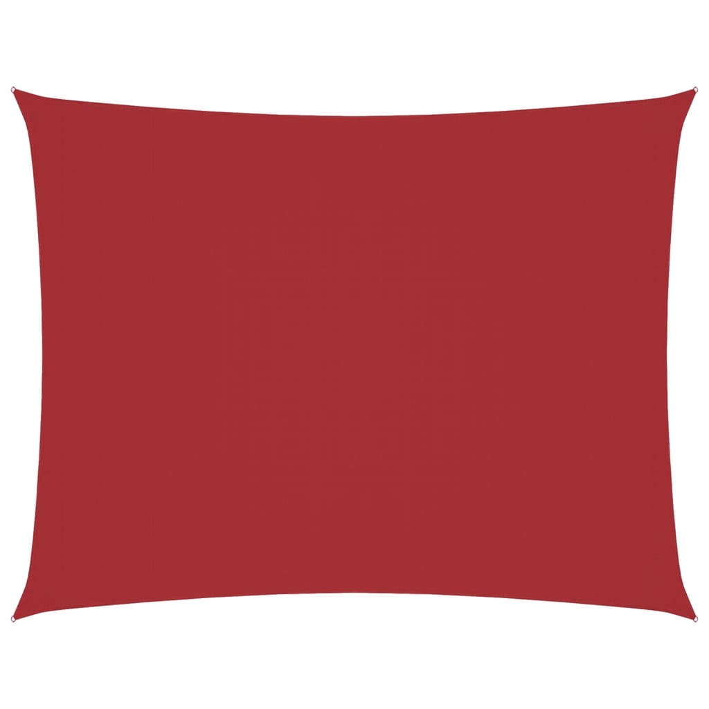 vidaXL Πανί Σκίασης Ορθογώνιο Κόκκινο 3 x 4,5 μ. από Ύφασμα Oxford
