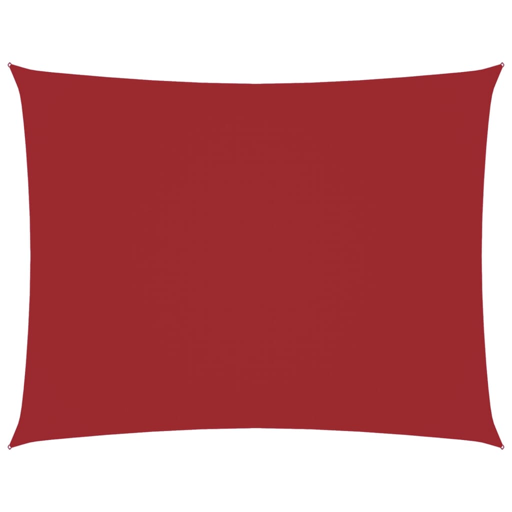 vidaXL Πανί Σκίασης Ορθογώνιο Κόκκινο 3,5 x 4,5 μ. από Ύφασμα Oxford