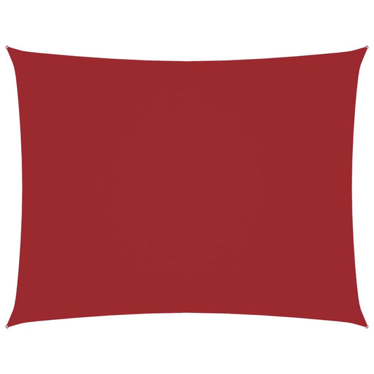 vidaXL Πανί Σκίασης Ορθογώνιο Κόκκινο 3,5 x 4,5 μ. από Ύφασμα Oxford