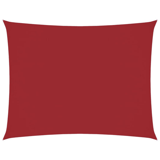 vidaXL Πανί Σκίασης Ορθογώνιο Κόκκινο 6 x 8 μ. από Ύφασμα Oxford