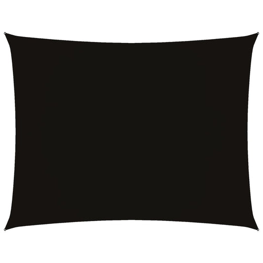 vidaXL Πανί Σκίασης Ορθογώνιο Μαύρο 2 x 3 μ. από Ύφασμα Oxford