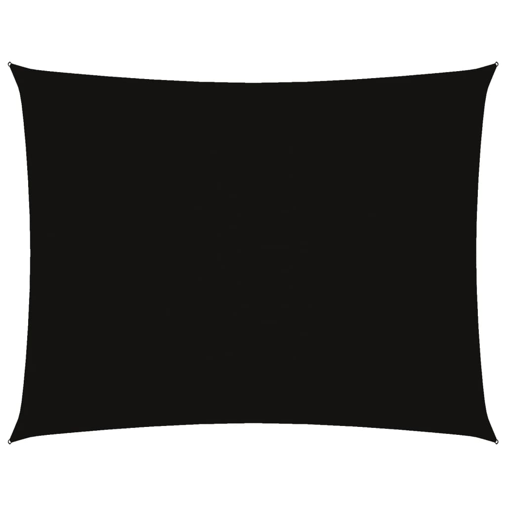 vidaXL Πανί Σκίασης Ορθογώνιο Μαύρο 5 x 7 μ. από Ύφασμα Oxford