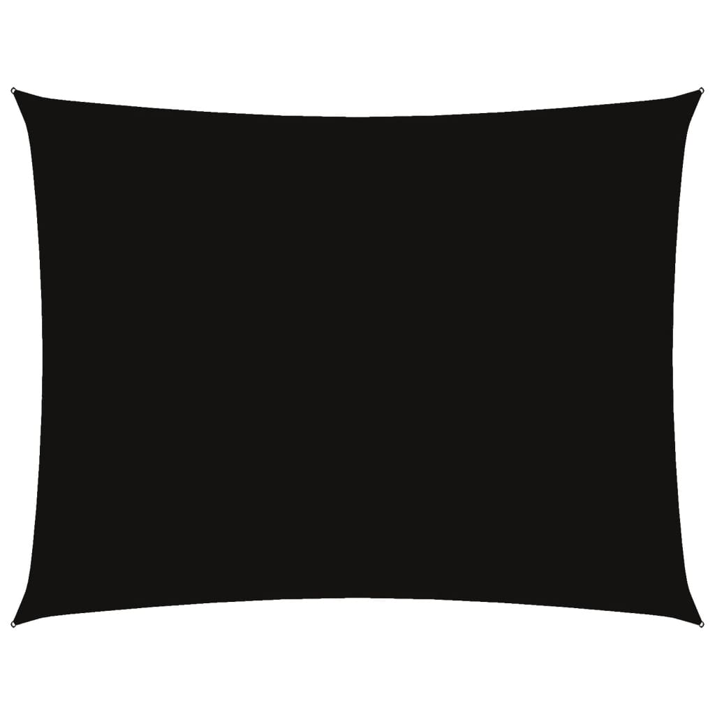 vidaXL Πανί Σκίασης Ορθογώνιο Μαύρο 6 x 8 μ. από Ύφασμα Oxford