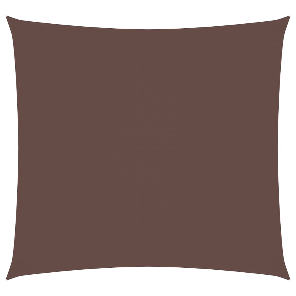 vidaXL Πανί Σκίασης Τετράγωνο Καφέ 7 x 7 μ. από Ύφασμα Oxford