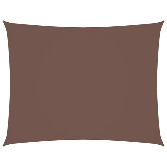 vidaXL Πανί Σκίασης Ορθογώνιο Καφέ 2,5 x 3,5 μ. από Ύφασμα Oxford