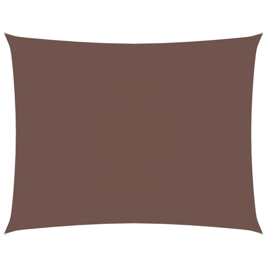 vidaXL Πανί Σκίασης Ορθογώνιο Καφέ 3,5 x 4,5 μ. από Ύφασμα Oxford