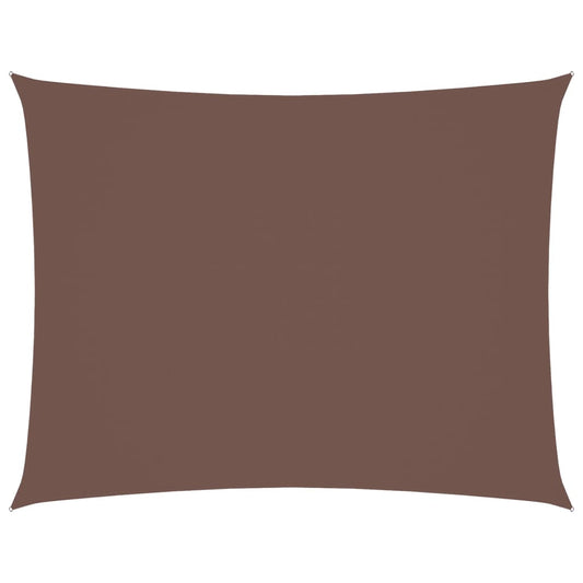 vidaXL Πανί Σκίασης Ορθογώνιο Καφέ 3,5 x 5 μ. από Ύφασμα Oxford