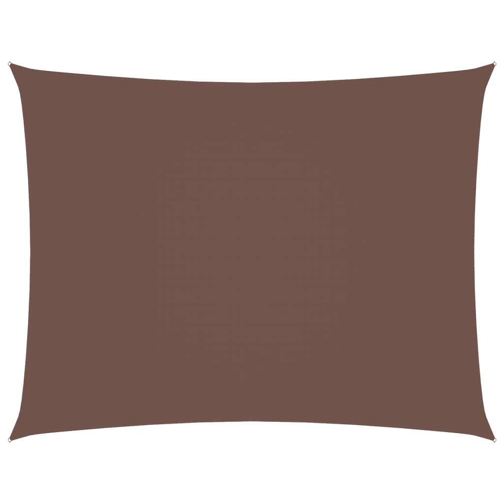 vidaXL Πανί Σκίασης Ορθογώνιο Καφέ 5 x 6 μ. από Ύφασμα Oxford