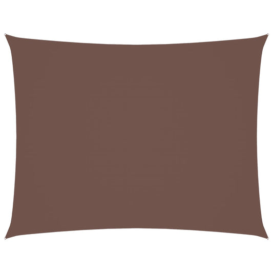 vidaXL Πανί Σκίασης Ορθογώνιο Καφέ 5 x 6 μ. από Ύφασμα Oxford