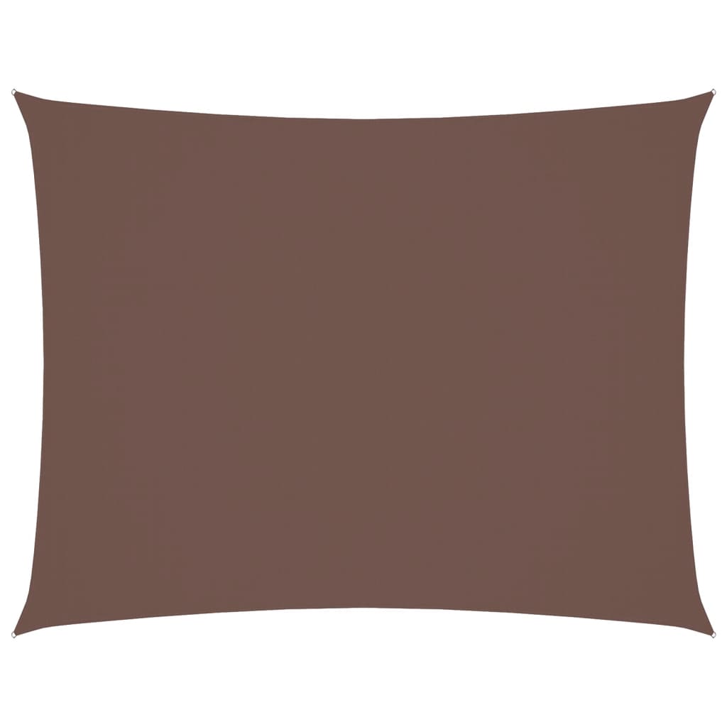 vidaXL Πανί Σκίασης Ορθογώνιο Καφέ 5 x 7 μ. από Ύφασμα Oxford