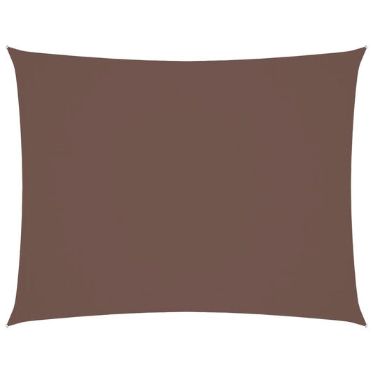 vidaXL Πανί Σκίασης Ορθογώνιο Καφέ 5 x 7 μ. από Ύφασμα Oxford