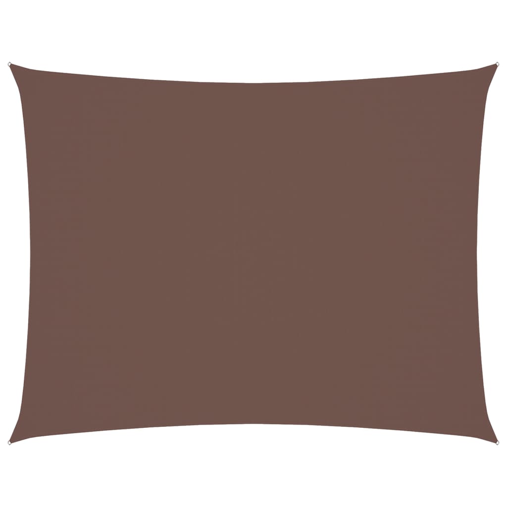 vidaXL Πανί Σκίασης Ορθογώνιο Καφέ 6 x 7 μ. από Ύφασμα Oxford