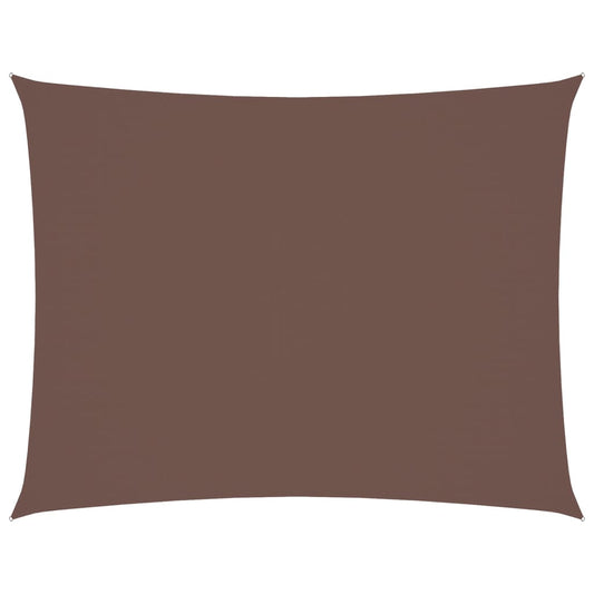 vidaXL Πανί Σκίασης Ορθογώνιο Καφέ 6 x 7 μ. από Ύφασμα Oxford