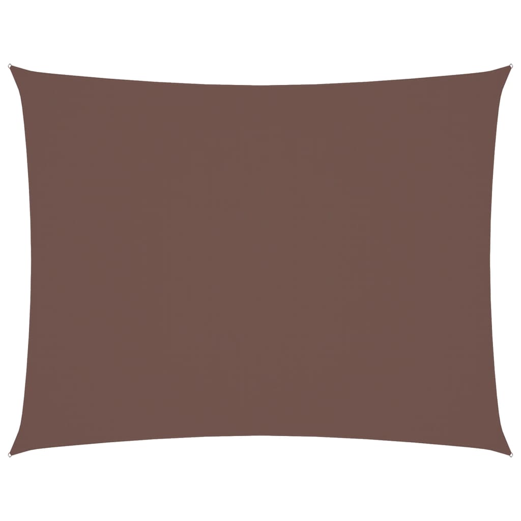 vidaXL Πανί Σκίασης Ορθογώνιο Καφέ 6 x 8 μ. από Ύφασμα Oxford