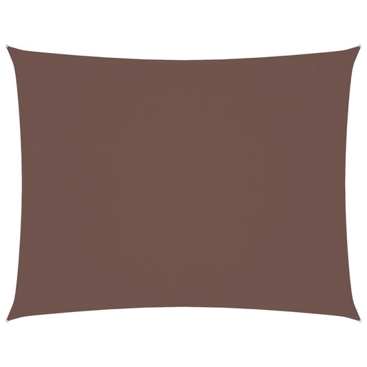 vidaXL Πανί Σκίασης Ορθογώνιο Καφέ 6 x 8 μ. από Ύφασμα Oxford