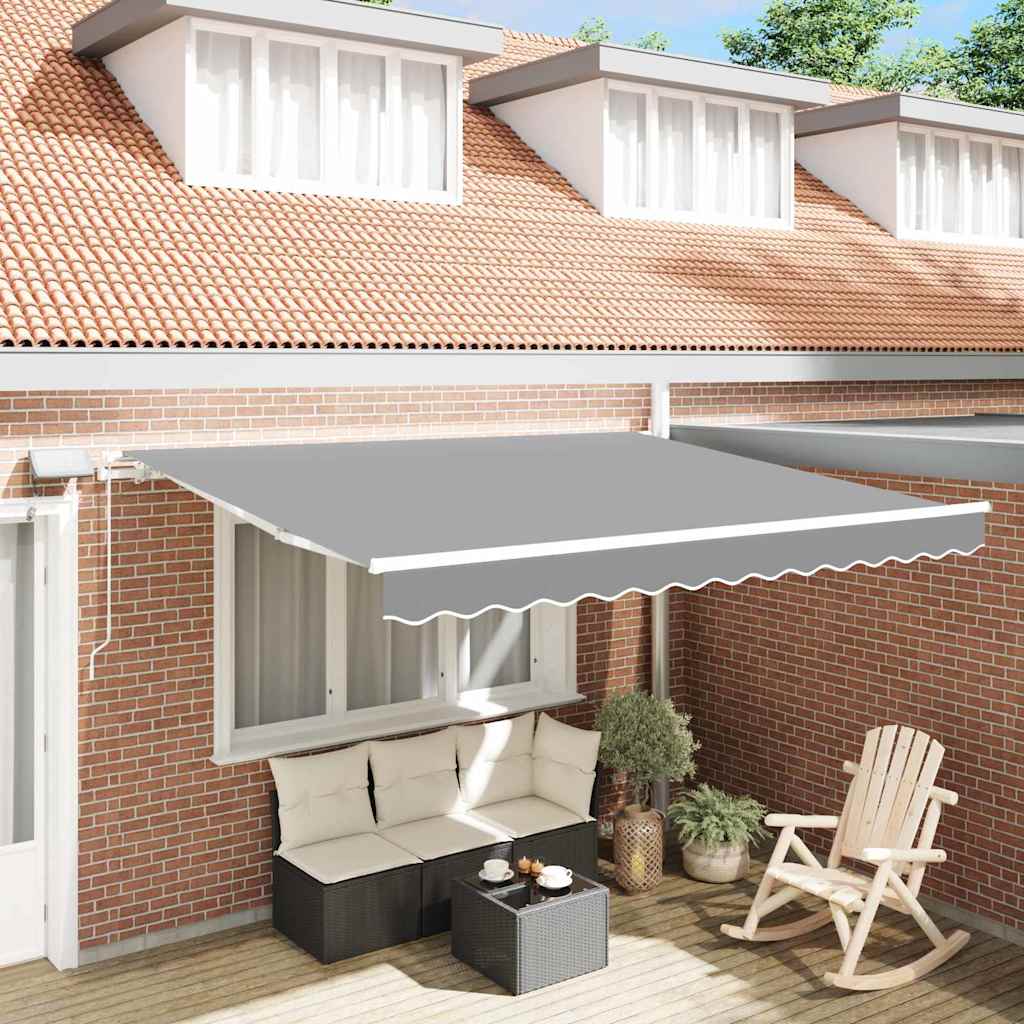 vidaXL Σκελετός Τέντας Λευκό 350 x 250 εκ Αλουμίνιο