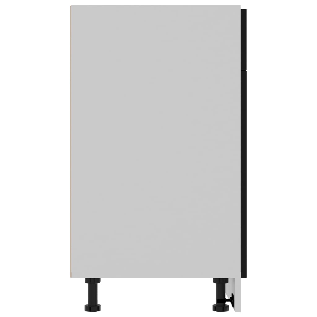 vidaXL Ντουλάπι με Συρτάρι Lyon Μαύρο 80x46x81,5 εκ. Επεξ. Ξύλο