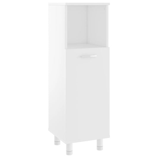 vidaXL Στήλη Μπάνιου Λευκή 30 x 30 x 95 εκ. από Επεξ. Ξύλο