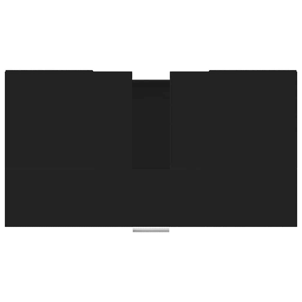 vidaXL Ντουλάπι Νιπτήρα Μαύρο 60 x 32 x 53,5 εκ. Επεξ. Ξύλο