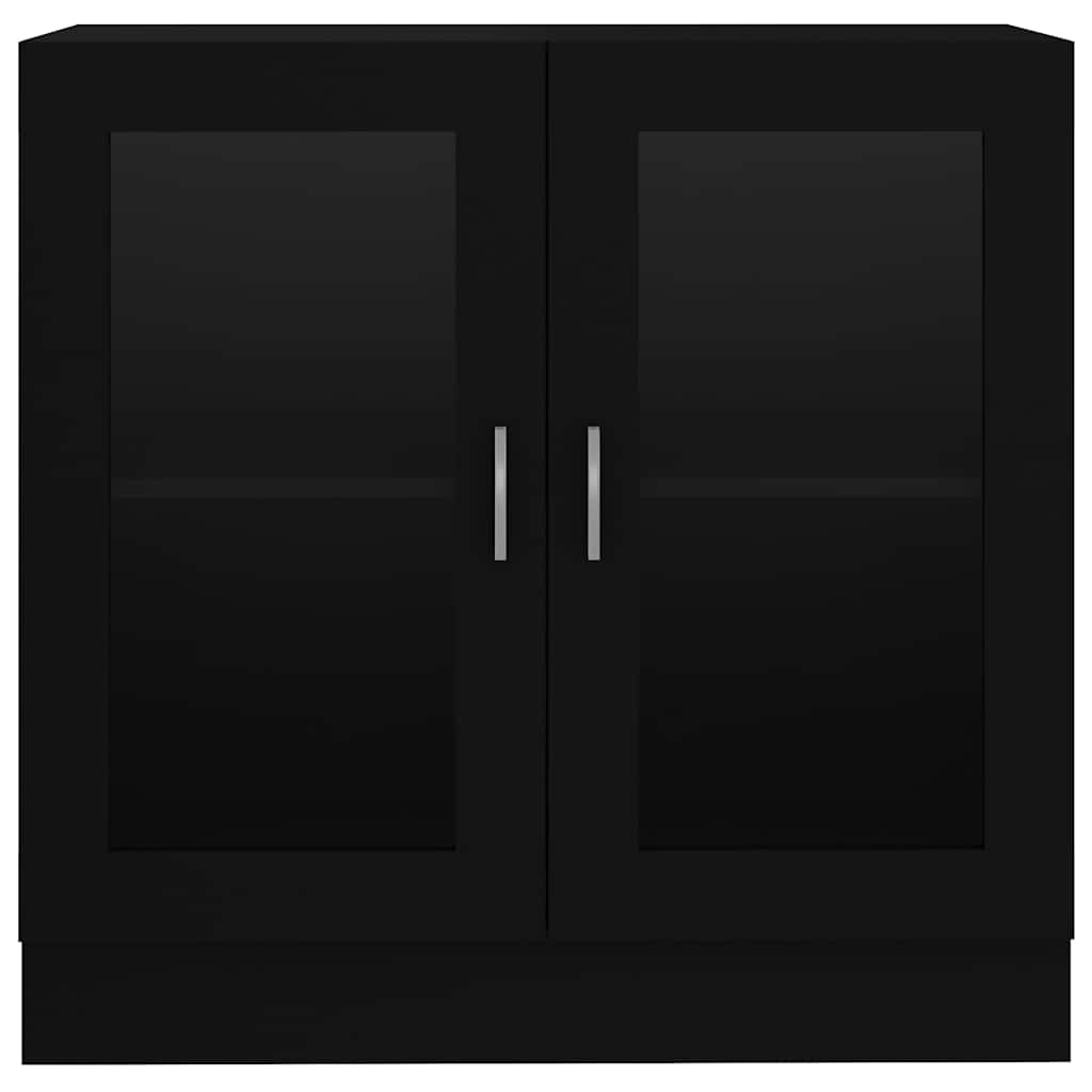 vidaXL Βιτρίνα Μαύρη 82,5 x 30,5 x 80 εκ. Επεξ. Ξύλο