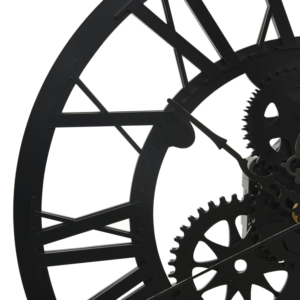 vidaXL Ρολόι Τοίχου Μαύρο 30 εκ. Ακρυλικό