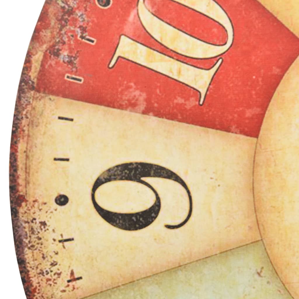 vidaXL Ρολόι Τοίχου Vintage Πολύχρωμο 60 εκ.