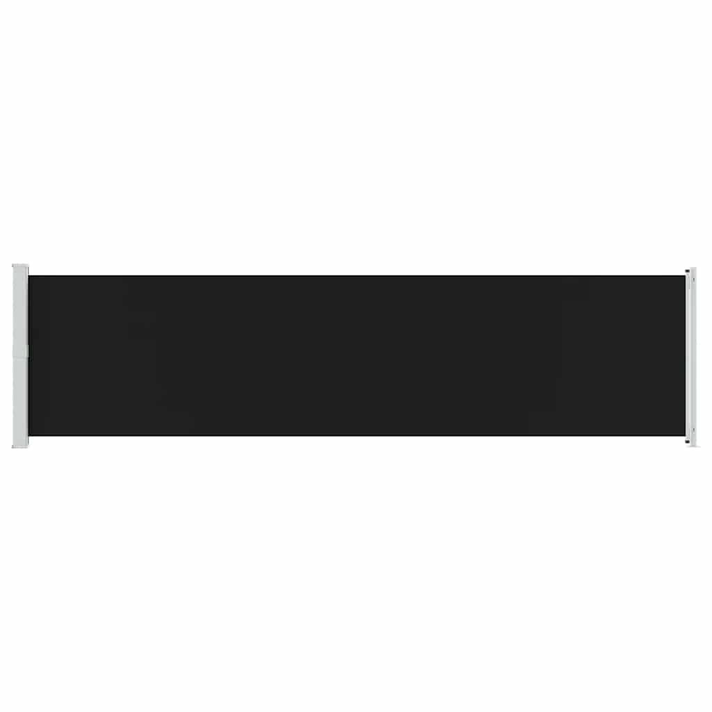 vidaXL Σκίαστρο Πλαϊνό Συρόμενο Βεράντας Μαύρο 600 x 160 εκ.