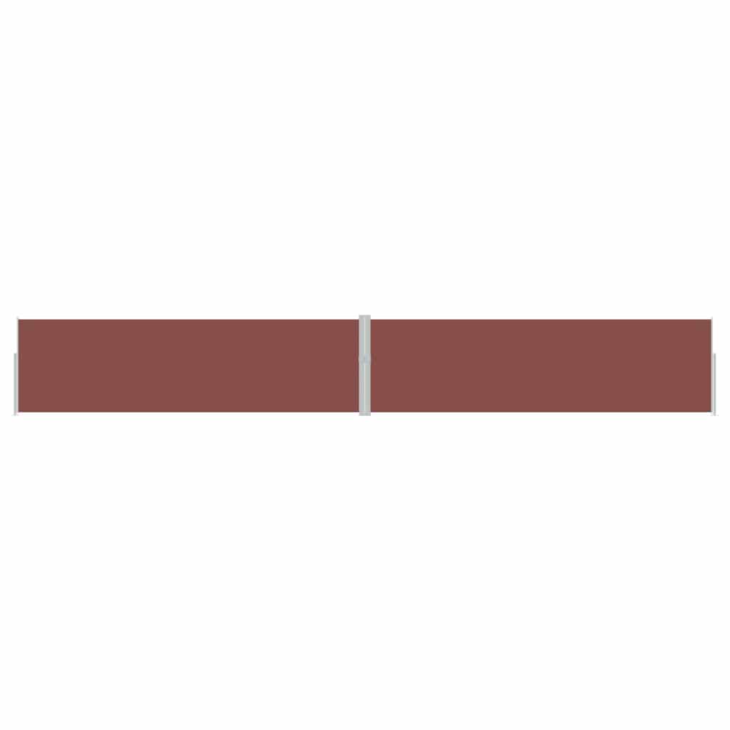 vidaXL Σκίαστρο Πλαϊνό Συρόμενο Βεράντας Καφέ 170 x 1200 εκ.