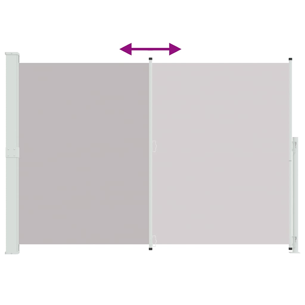 vidaXL Σκίαστρο Πλαϊνό Συρόμενο Βεράντας Γκρι 200 x 300 εκ.