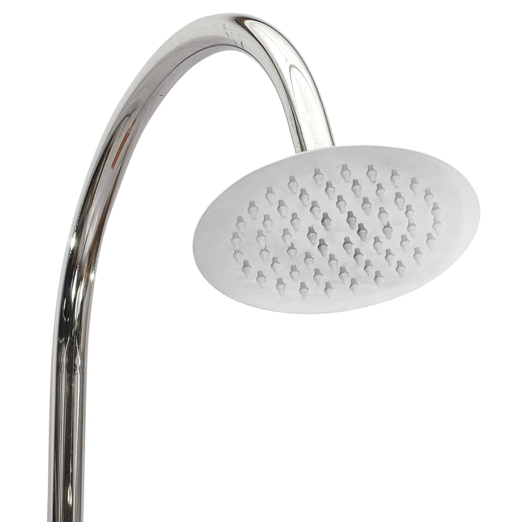 vidaXL Ντουζιέρα Κήπου 75 x 75 x 210 εκ. Μασίφ Ξύλο Teak