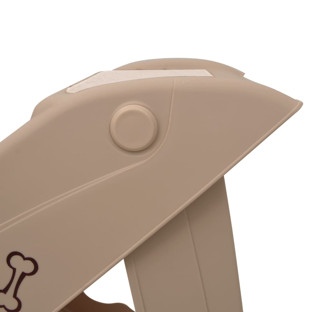 vidaXL Σκαλάκια για Σκύλους Πτυσσόμενα Καφέ 62 x 40 x 49,5 εκ.