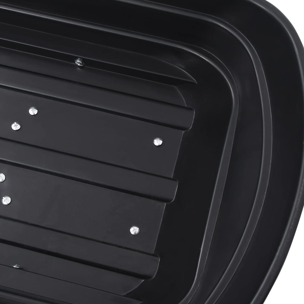 vidaXL Καρότσι Μεταφοράς Ανατρεπόμενο Μαύρο 300 κ. 75 Λίτρα