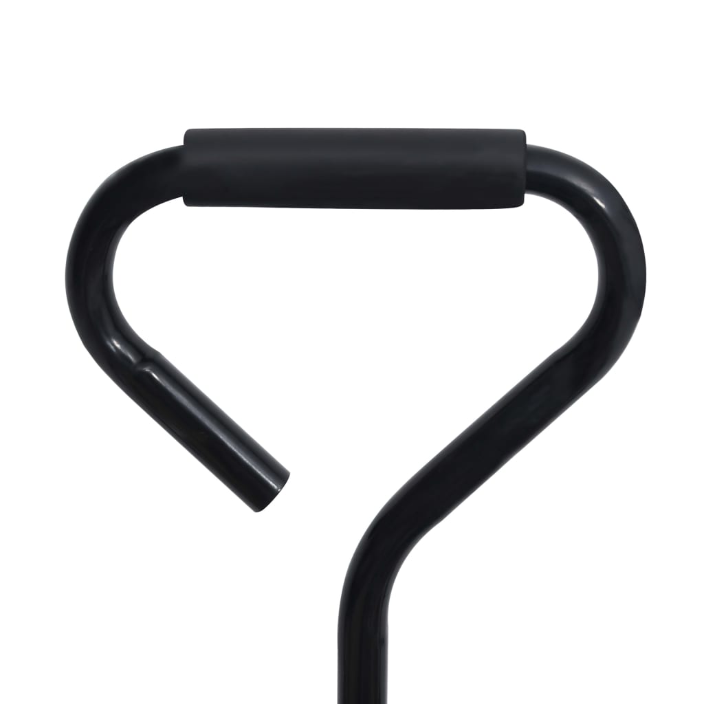 vidaXL Καρότσι Κήπου Ρυμουλκούμενο Μαύρο 350 κ.