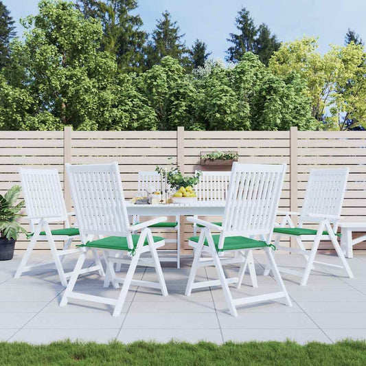 vidaXL Μαξιλάρια Καρέκλας Κήπου 2 τεμ. Πράσινα 40x40x4 εκ. Υφασμάτινα