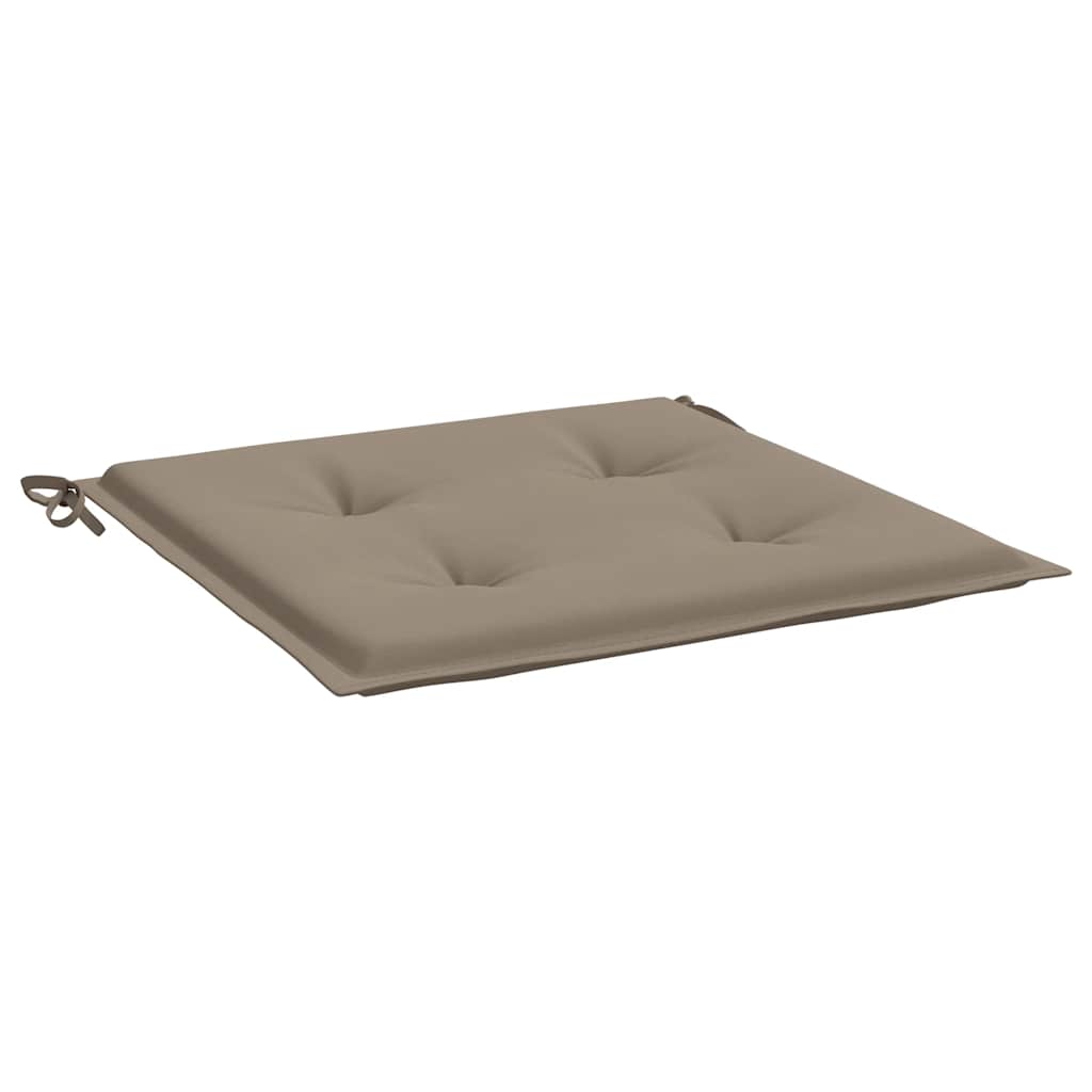 vidaXL Μαξιλάρια Καρέκλας Κήπου 6 τεμ. Taupe 40x40x4 εκ. Υφασμάτινα
