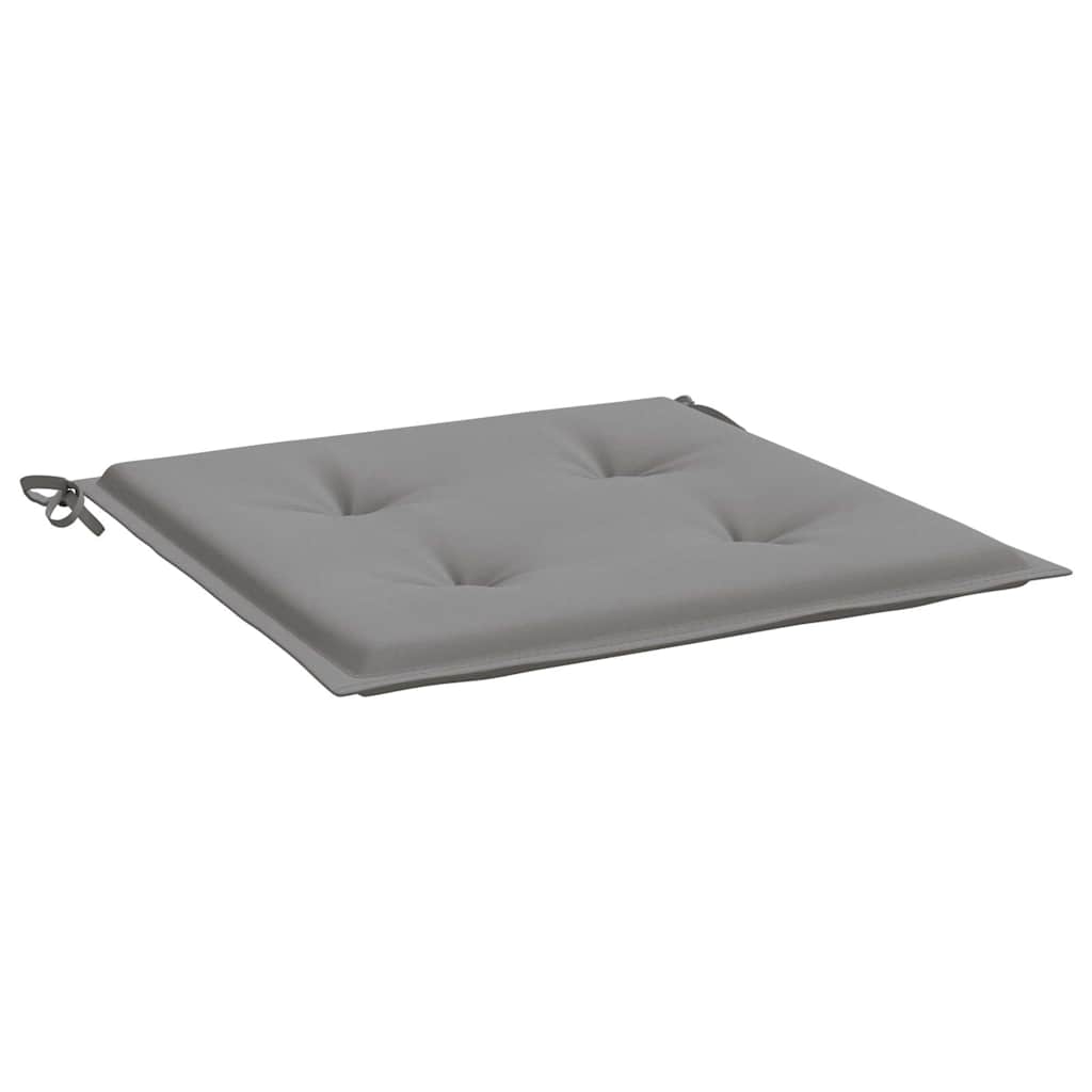 vidaXL Μαξιλάρια Καρέκλας Κήπου 4 τεμ. Γκρι 50x50x3 εκ.Ύφασμα Oxford