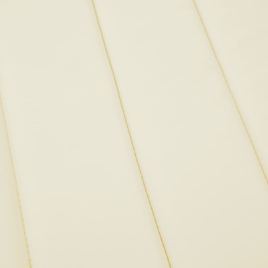 vidaXL Μαξιλάρι Ξαπλώστρας Κρεμ 186x58x4 εκ. από Ύφασμα Oxford