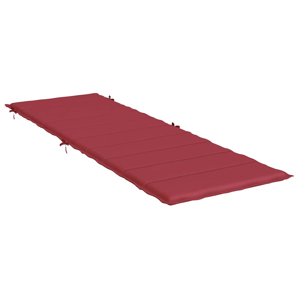 vidaXL Μαξιλάρι Ξαπλώστρας Μπορντό 186x58x4 εκ. από Ύφασμα Oxford