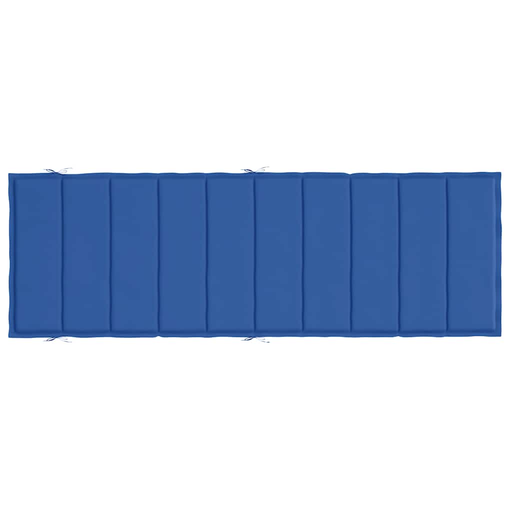 vidaXL Μαξιλάρι Ξαπλώστρας Μπλε Ρουά 186x58x4 εκ. από Ύφασμα Oxford