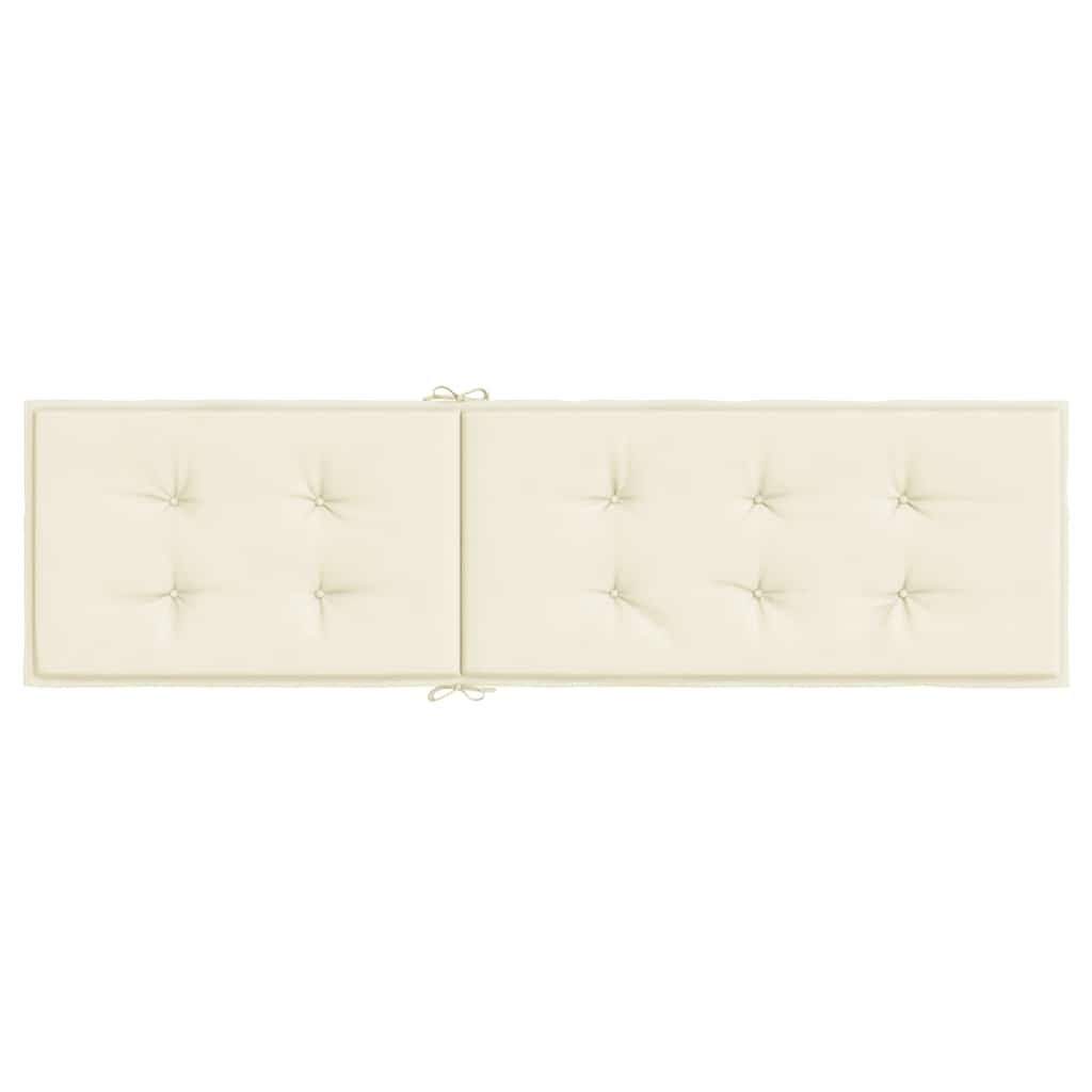 vidaXL Μαξιλάρι Σεζλόνγκ Κρεμ (75+105) x 50 x 4 εκ.