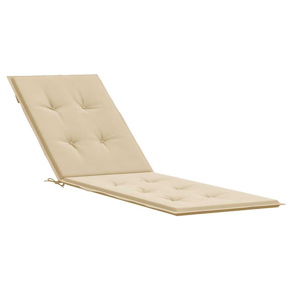 vidaXL Μαξιλάρι Σεζλόνγκ Μπεζ (75+105) x 50 x 4 εκ.