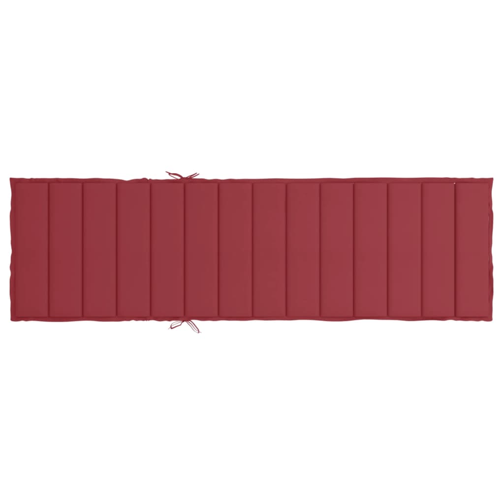 vidaXL Μαξιλάρι Ξαπλώστρας Μπορντό 200 x 50 x 3 εκ. από Ύφασμα Oxford