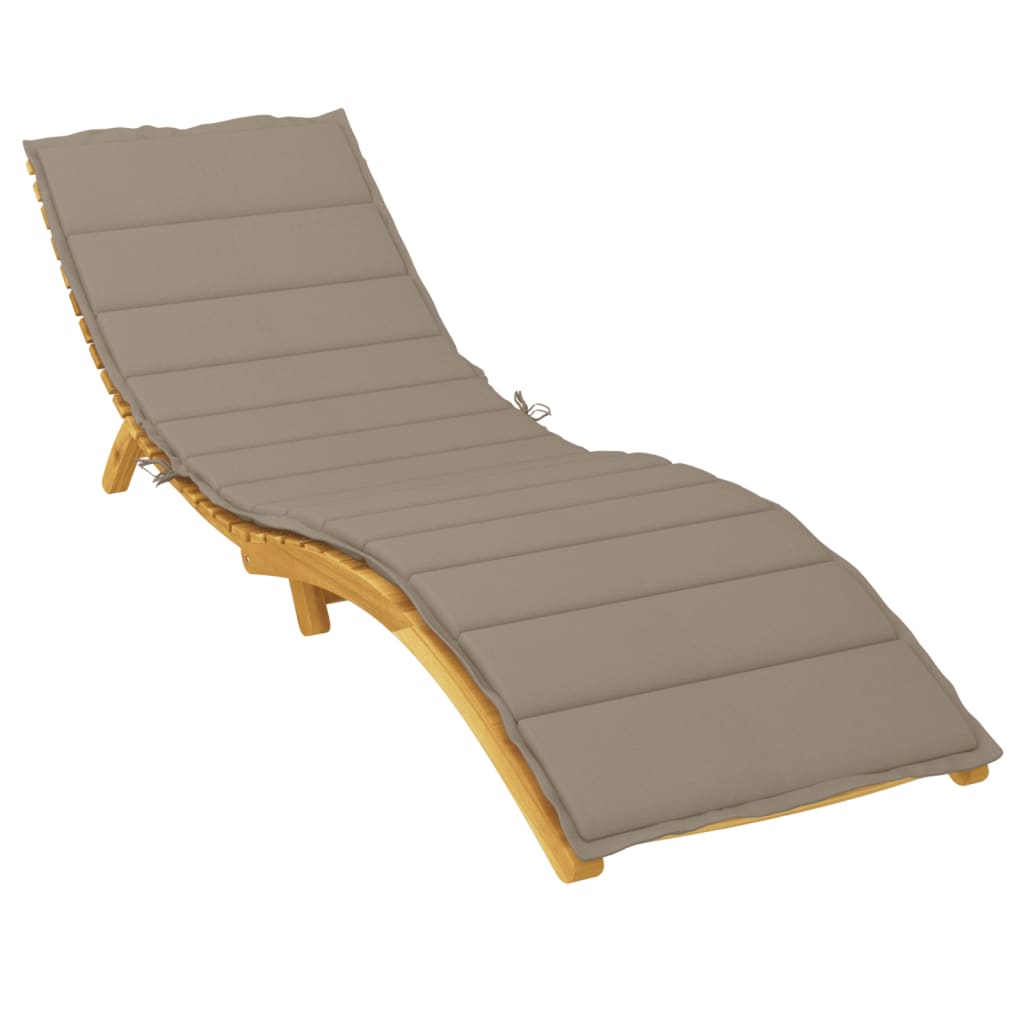 vidaXL Μαξιλάρι Ξαπλώστρας Taupe 200 x 60 x 3εκ. από Ύφασμα Oxford