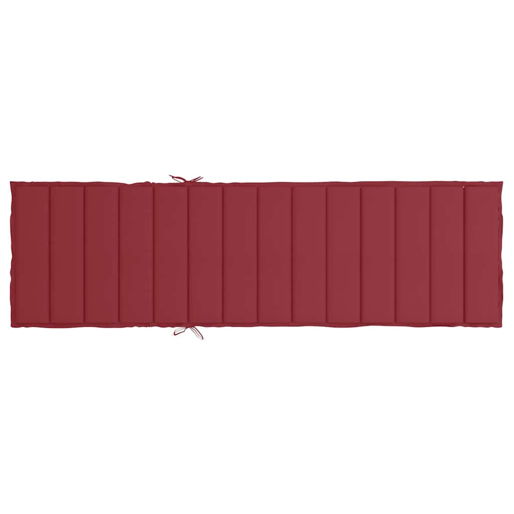 vidaXL Μαξιλάρι Ξαπλώστρας Μπορντό 200 x 60 x 3 εκ. από Ύφασμα Oxford