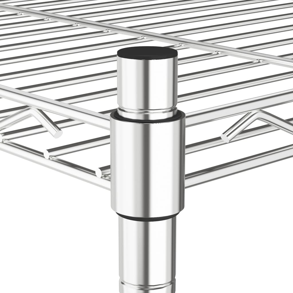 vidaXL Ραφιέρα Αποθήκευσης 5 Επιπέδων Χρωμέ 90 x 35 x 180 εκ. 250 κιλά
