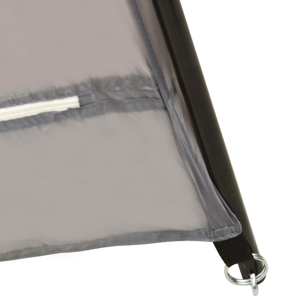 vidaXL Σκίαστρο Πισίνας Γκρι 590 x 520 x 250 εκ. Υφασμάτινο